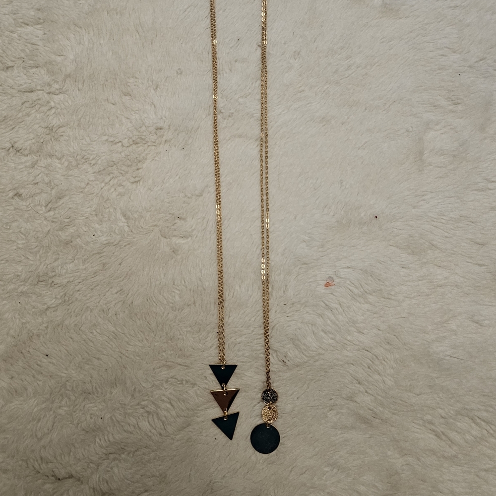Golden necklaces